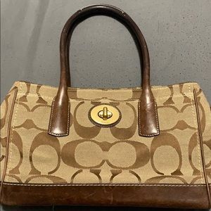 Brown coach bag